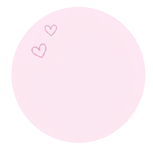 Decorative pink hearts